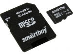 Карта памяти 32Gb - SmartBuy MicroSD Class 10 Pro UHS-I U3 SB32GBSDCL10U3L-01 с адаптером SD