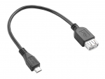 Аксессуар 4PH MicroUSB/M - USB/AF 15cm 4PH-R90033