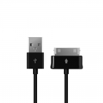 Кабель Prime Line USB - 30 pin, для Galaxy Tab, 1.2 м, чёрный