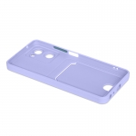 Чехол DF для Realme 10 Pro (5G) с отделением для карты Silicone Violet rmCardCase-07