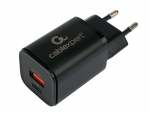 Зарядное устройство Gembird Cablexpert USB - Type-C 3А QC3.0/PD Black MP3A-PC-43