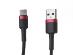 Аксессуар Baseus Cafule USB - USB Type-C 3A 50cm Red-Black CATKLF-A91