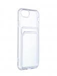 Чехол Zibelino для APPLE iPhone 7 / 8 / SE 2020 Silicone Card Holder защита камеры Transparent ZSCH-APL-7-CAM-TRN