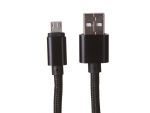 Аксессуар Media Gadget USB - MicroUSB 2A 1.0m Black MGC004TBK