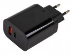 Зарядное устройство Liberty Project USB-C PD 3.0 + USB QC 3.0 18W Power Series Black 0L-00044724