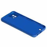 Чехол DF для Realme C20 с микрофиброй Silicone Blue rmOriginal-10