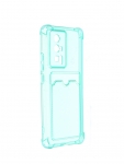 Чехол iBox для Poco F5 Pro Crystal с кардхолдером Silicone Green УТ000035539