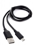 Аксессуар Gembird Cablexpert USB 2.0 AM/microB 1m Black CCB-mUSB2-AMBMO2-1MB