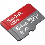 Карта памяти 64Gb - SanDisk Micro Secure Digital Ultra UHS I SDSQUAB-064G-GN6MN
