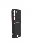 Чехол Neypo для Samsung S23 Pocket Matte Silicone с карманом Black NPM59887