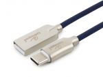 Аксессуар Gembird Cablexpert Platinum USB 2.0 AM/Type-C 1.8m Blue CC-P-USBC02Bl-1.8M