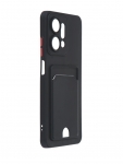 Чехол Neypo для Honor X7a Pocket Matte Silicone с карманом Black NPM59703