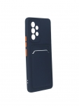 Чехол Neypo для Samsung Galaxy A33 5G Pocket Matte Silicone с карманом Dark Blue NPM55566