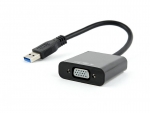 Аксессуар Gembird Cablexpert VGA - USB 3.0 Black AB-U3M-VGAF-01