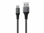 Аксессуар AccesStyle USB - MicroUSB 1m Black-Grey AM24-F100M