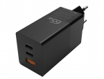 Зарядное устройство Dismac Power Adapter GaN 65W USB / 2xUSB Type-C Black 4698538900013