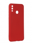 Чехол с микрофиброй DF для Honor 9X Lite Silicone Red hwOriginal-18