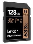 Карта памяти 128Gb - Lexar Professional SDXC UHS-I LSD128CB633