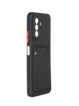 Чехол Neypo для Huawei Nova Y70 Pocket Matte Silicone с карманом Black NPM55967