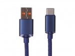 Аксессуар Baseus Crystal Shine Series USB - USB Type-C 100W 1.2m Blue CAJY000403