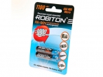 Аккумулятор AAA - Robiton 1100mAh 1100MHAAA-2 BL2 (2 штуки) 10187
