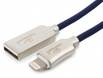 Аксессуар Gembird Cablexpert Platinum USB AM/Lightning 1.8m Blue CC-P-APUSB02Bl-1.8M
