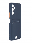 Чехол Neypo для Tecno Pova 4 Pocket Matte Silicone с карманом Dark Blue NPM57194
