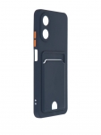 Чехол Neypo для Oppo A17 Pocket Matte Silicone с карманом Dark Blue NPM59854