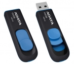 USB Flash Drive 64Gb - A-Data UV128 USB 3.0 Black-Blue AUV128-64G-RBE