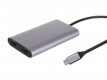Хаб USB HyperDrive Drive Dual USB Type-C 2xHDMI Grey HDM1