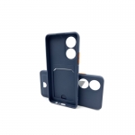 Чехол Neypo для Honor X7 Pocket Matte Silicone с карманом Dark Blue NPM58250