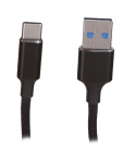 Аксессуар Maverick Textile & Metall C1 USB - USB Type-C 1.2m Black ПSELAEP1881