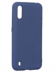 Чехол с микрофиброй DF для Samsung Galaxy M01 Silicone Blue sOriginal-15