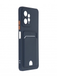 Чехол Neypo для Xiaomi Redmi Note 12 4G Pocket Matte Silicone с карманом Dark Blue NPM65613