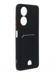 Чехол Neypo для Honor X7 Pocket Matte Silicone с карманом Black NPM58251