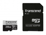 Карта памяти 256Gb - Transcend MicroSDXC 340S Class 10 UHS-I U3 V30 A2 TS256GUSD340S с адаптером SD