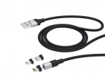 Аксессуар Deppa USB - Lightning/micro-USB/Type C 1.2m 72282