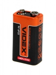 Батарейка КРОНА - Videx 6F22 9V VID-6F22-1S (1 штука)