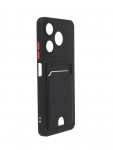 Чехол Neypo для Tecno Spark 10 / 10C Pocket Matte Silicone с карманом Black NPM65596