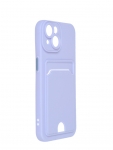 Чехол Neypo для APPLE iPhone 14 Pocket Matte Silicone с карманом Lilac NPM64071