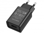 Зарядное устройство Borofone BA68A USB 2.1A Black 6974443385663