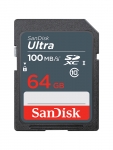 Карта памяти 64Gb - SanDisk Ultra Secure Digital XC Class 10 UHS-I SDSDUNR-064G-GN3IN