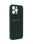 Чехол Neypo для APPLE iPhone 14 Pro Max Pocket Matte Silicone с карманом Dark Green NPM58893