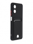 Чехол Neypo для Oppo A17 Pocket Matte Silicone с карманом Black NPM59855