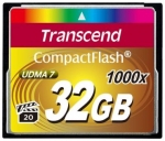 Карта памяти 32Gb - Transcend 1000x - Compact Flash TS32GCF1000