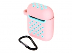 Чехол LuxCase для APPLE AirPods 1 / 2 Mix Color Silicone Pink-Turquoise 96103