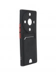 Чехол Neypo для Honor X9a Pocket Matte Silicone с карманом Black NPM59717