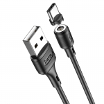 Аксессуар Hoco Magnetic X52 USB - Type-C 1m Black 6931474735546