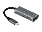 Хаб USB Orient JK-329 1xUSB 3.0 + Type-C + SD/microSD 31239