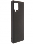 Чехол DF для Samsung Galaxy A42 с микрофиброй Silicone Black sOriginal-30